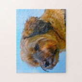 Puzzle Chien Tibétain Terrier Jigsaws. (Vertical)