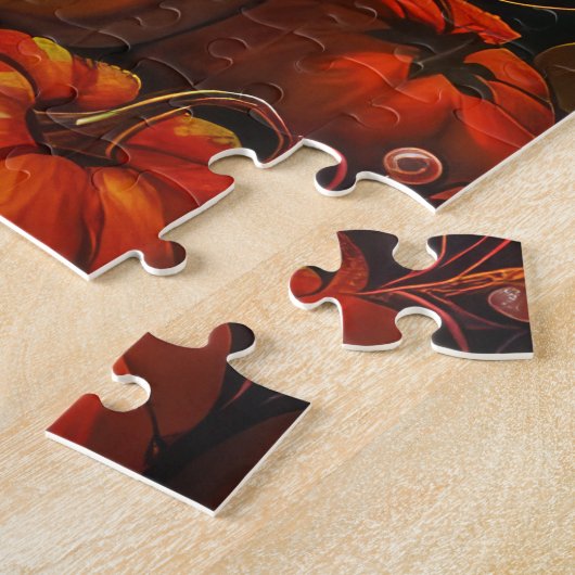 Puzzle Chien Tibétain Terrier Moisson d'automne Thanksgiv (Côté)