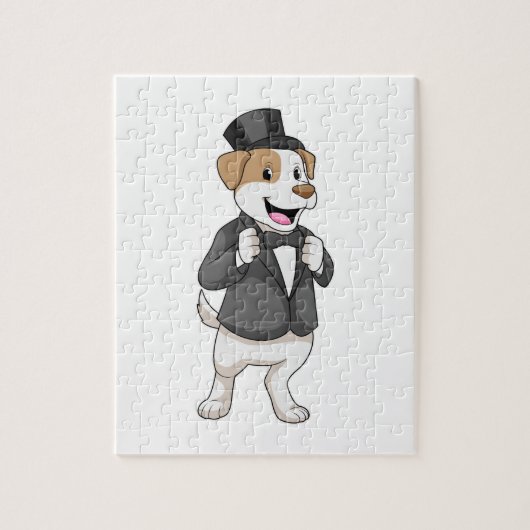 Puzzle Chien toiletté avec ruban (Vertical)