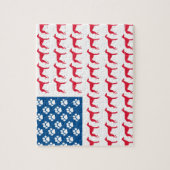 Puzzle Chien vert patriotique (Vertical)