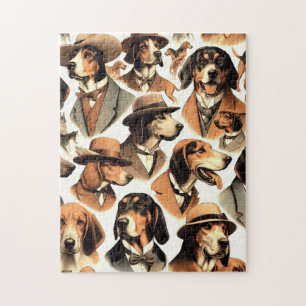 Puzzle Chien vintage sans soudure