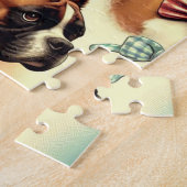 Puzzle Chien vintage sans soudure (Côté)