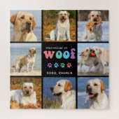 Puzzle Chien Vous M'Avez Eu WOOF Custom 8 Photo Collage R (Vertical)
