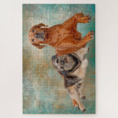 Puzzle Chiens Adorables Sur L'Art (Vertical)