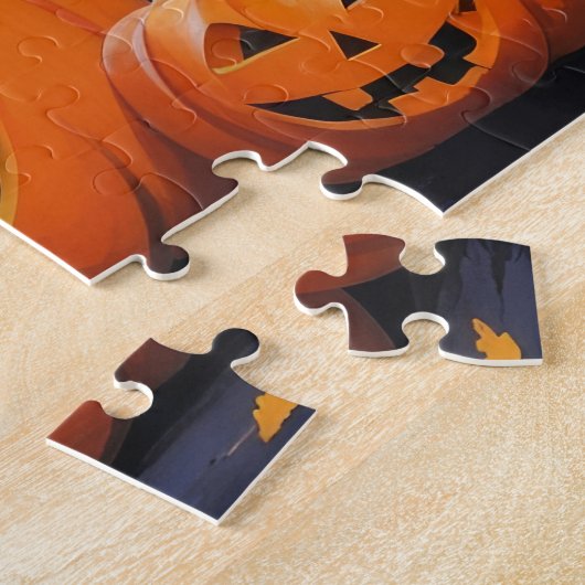 Puzzle Chiens Airedale Terrier Citrouille Halloween Funny (Côté)