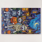 Puzzle Chiens Alaskan Malamute Trick-or-Treating Hallowee (Horizontal)