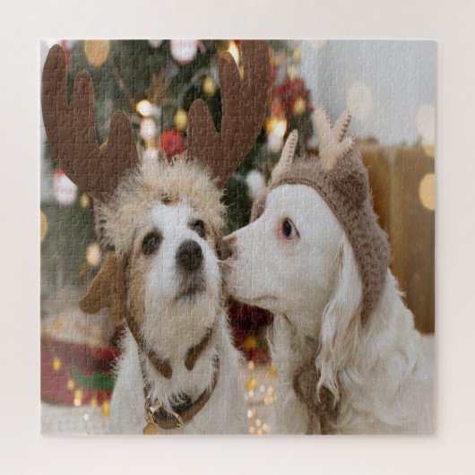 Puzzle Chiens Amoureux en Vacances (Vertical)