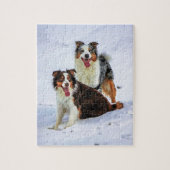 Puzzle Chiens australiens de couples de berger (Vertical)