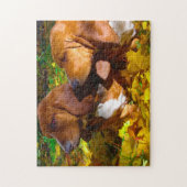 Puzzle Chiens Basset Hound. (Vertical)