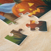 Puzzle Chiens bergers belges Citrouille Halloween Funny (Côté)