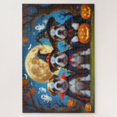 Puzzle Chiens Bullmastiff Citrouille Halloween Funny (Vertical)