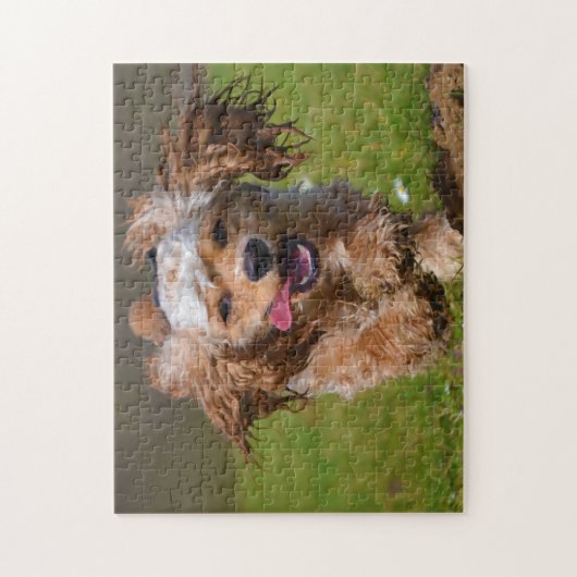 Puzzle Chiens Cocker Purebred. (Vertical)