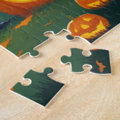 Puzzle Chiens d'Affenpinscher Citrouille Halloween Funny (Côté)