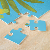 Puzzle Chiens de banane et Feuilles tropicaux Personnalis (Côté)