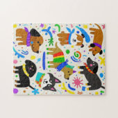 Puzzle Chiens de caricature ludiques (Horizontal)