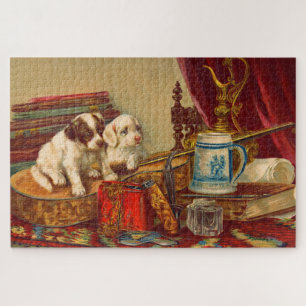 Puzzle Chiens de chiot victorien imprimés