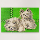 Puzzle chiens de couverture mignons (Horizontal)