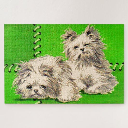 Puzzle chiens de couverture mignons (Horizontal)