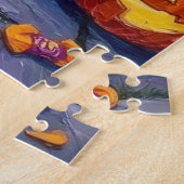 Puzzle Chiens de Dachshund Trick-or-Treating en Halloween (Côté)