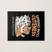 Puzzle Chiens de jeu avec Flower Crowns - Fun Spring Them (Horizontal)