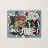 Puzzle Chiens de Noël (Horizontal)