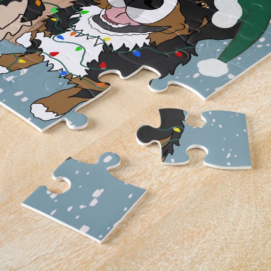 Puzzle Chiens de Noël (Côté)