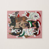 Puzzle Chiens de Noël (Horizontal)