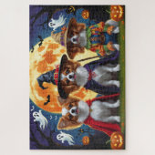 Puzzle Chiens de Papillon Citrouille Halloween Funny (Vertical)