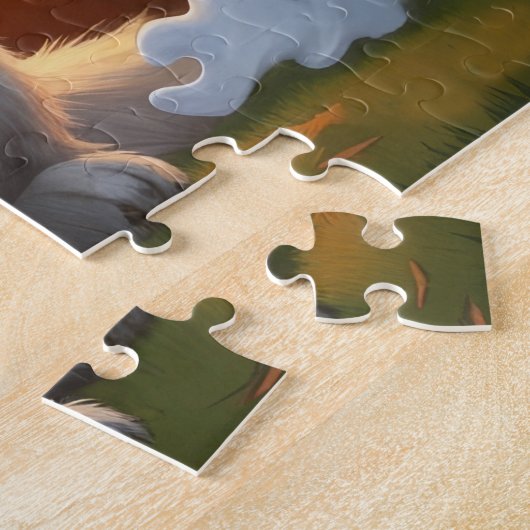 Puzzle Chiens des grandes Pyrénées Citrouille Halloween d (Côté)