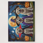Puzzle Chiens du Labrador Citrouille Halloween Funny (Vertical)