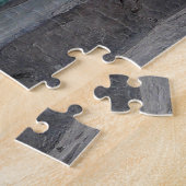 Puzzle Chiens égarés devant les portes vertes sales (Côté)