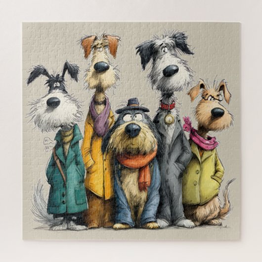 Puzzle Chiens fantaisistes (Vertical)