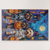 Puzzle Chiens Havanais Costumes d'Halloween en Trick ou e (Horizontal)