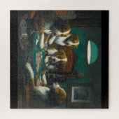 Puzzle Chiens jouant au poker art par Marcellus Coolidge (Horizontal)