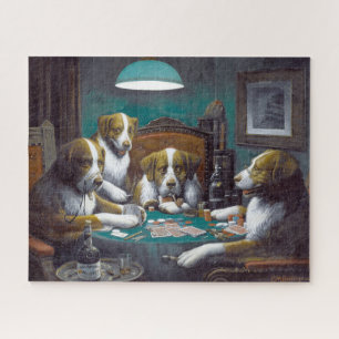 Puzzle Chiens jouant au poker Cassius Marcellus Coolidge