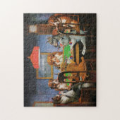 Puzzle Chiens jouant au poker par C.M. Coolidge (Vertical)