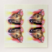 Puzzle Chiens lévriers animal art (Horizontal)