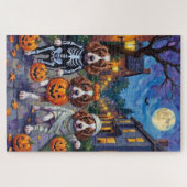 Puzzle Chiens Springer Spaniel en costumes d'Halloween (Horizontal)