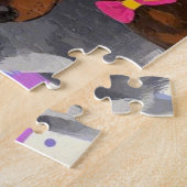 Puzzle Chiens sympas avec arc-en-ciel (Côté)
