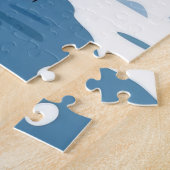 Puzzle Chiens Teckel Noël Neige Fêtes (Côté)