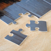 Puzzle Chiens teckel Noël Neige Fêtes (Côté)