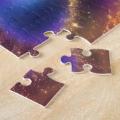 Puzzle Chiffre de violet cosmique huit en Galaxie en temp (Côté)