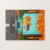 Puzzle Chih Tzu Citrouille Automne  (Horizontal)
