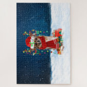 Puzzle Chihuahua chien avec cadeaux de Noël (Vertical)