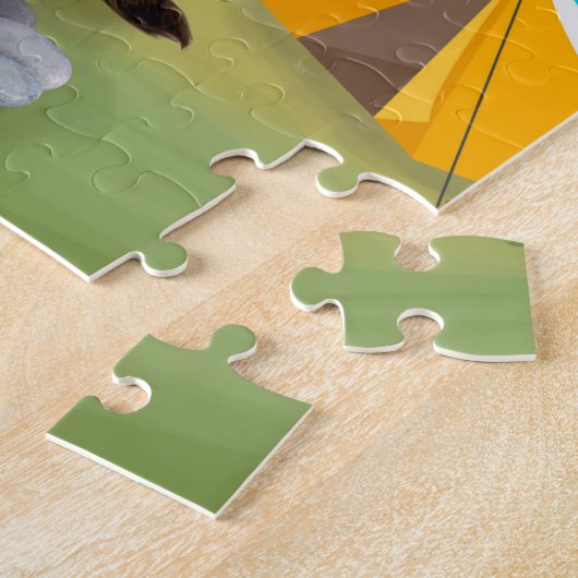 Puzzle Chihuahua Chien Camping (Côté)