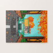 Puzzle Chihuahua Chien Citrouille d'automne (Horizontal)