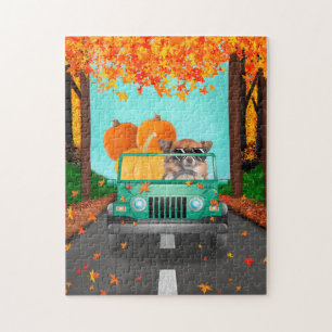 Puzzle Chihuahua Chien Citrouille d'automne
