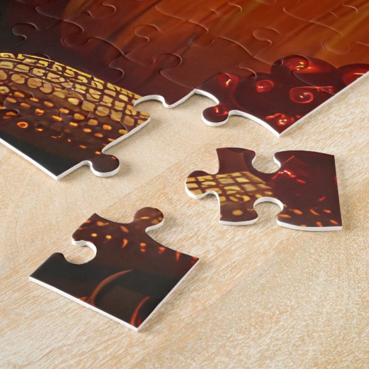 Puzzle Chihuahua Chien moisson d'automne Thanksgiving (Côté)