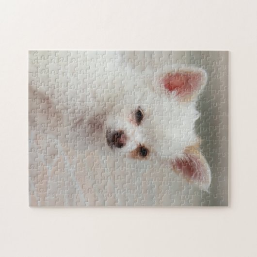 Puzzle Chihuahua chippy dans un jardin (Horizontal)