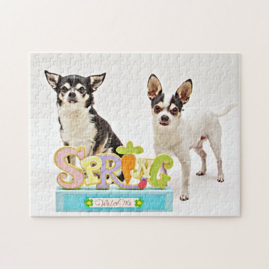 Puzzle Chihuahua du printemps (Horizontal)